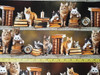 Cats Kittens and Library Books Stripe 106A Cotton Quilting Fabric