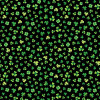 Shamrocks and Shenanigans Little Shamrocks Black 14698B-12 Cotton Quilting Fabric