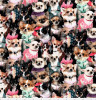 Best Friends Dogs Chihuahuas 707E-MULTI Cotton Quilting Fabric