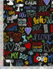 Howl You Doin I love My Dog Black CD5710-BLACK Cotton Quilting Fabric