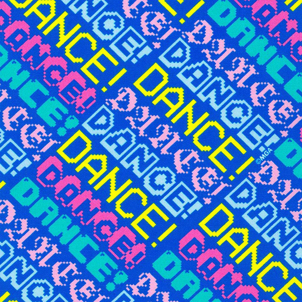 LOL Surprise Lets Dance Text Royal AXP2087011 Cotton Quilting Fabric 1/2 YARD