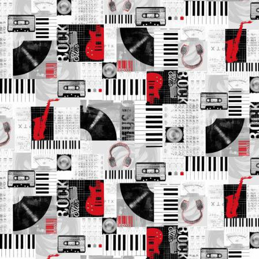 Feel the Music C8328-MLT Cotton Quilting Fabric Feel the Music C8328-MLT Cotton Quilting Fabric