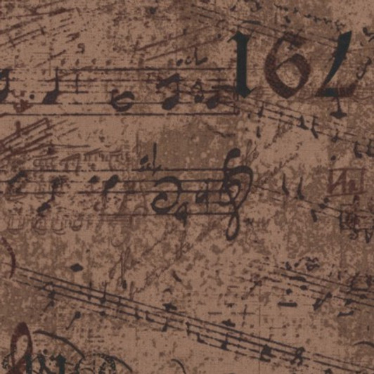 Mrs Marchs Vintage Text and Music Antique Fall Brown Cotton Quilting Fabric 80cms Mrs Marchs Vintage Text and Music Antique Fall Brown Cotton Quilting Fabric 80cms