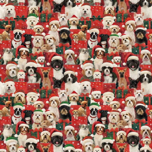 Gotta Have It Christmas Dogs 31189-R Cotton Quilting Fabric