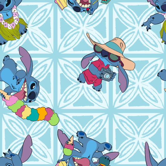 Disney Lilo and Stitch Multi Toss Stitch 74450-A620710 Cotton Quilting Fabric Disney Lilo and Stitch Multi Toss Stitch 74450-A620710 Cotton Quilting Fabric