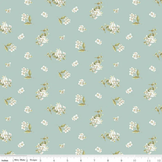Peter Rabbit & Friends™ Jasmin Floral Blue CD15864 BLUE Cotton Quilting Fabric Peter Rabbit & Friends™ Jasmin Floral Blue CD15864 BLUE Cotton Quilting Fabric