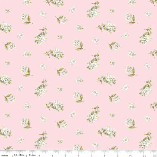 Peter Rabbit & Friends™ Jasmin Floral Pink CD15864 PINK Cotton Quilting Fabric