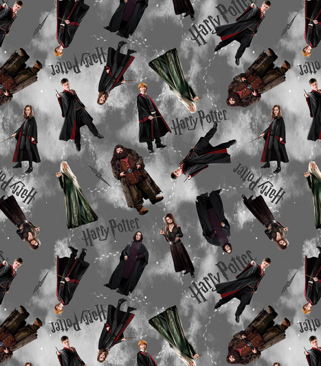 Harry Potter Characters Grey 15217-11 Cotton Quilting Fabric Harry Potter Characters Grey 15217-11 Cotton Quilting Fabric