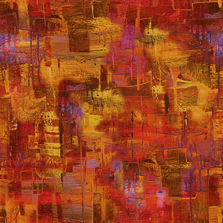 Fabulously Froggy Ripples Warm Red 4065S Cotton Quilting Fabric