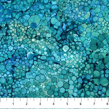 Whale Song Bliss Bubbles Teal DP24988-66 Cotton Quilting Fabric