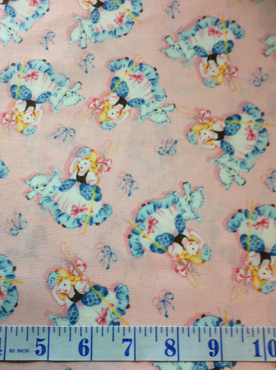 Little Bo Peep Has Lost Her Sheep Pink Cotton Quilting Fabric 1/2 YARD Little Bo Peep Has Lost Her Sheep Pink Cotton Quilting Fabric 1/2 YARD