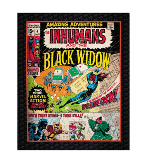 Marvel Inhumans and the Black Widow Cotton Quilting Fabric Panel Marvel Inhumans and the Black Widow Cotton Quilting Fabric Panel