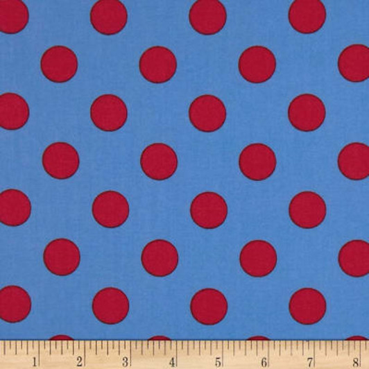 All Stars Pom Poms Lupine Polka Dot Tula Pink Cotton Quilting Fabric 1/2 YARD All Stars Pom Poms Lupine Polka Dot Tula Pink Cotton Quilting Fabric 1/2 YARD