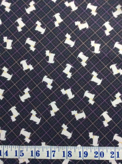 Scotty Dog Gold Metallic Collar Dark Grey Backgound Celtic Reflections Cotton Quilting Fabric 1/2 YARD Scotty Dog Gold Metallic Collar Dark Grey Backgound Celtic Reflections Cotton Quilting Fabric 1/2 YARD