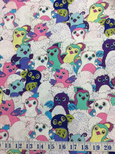 Hatchimal Hatch Friends Multi Cotton Quilting Fabric 1/2 YARD Hatchimal Hatch Friends Multi Cotton Quilting Fabric 1/2 YARD