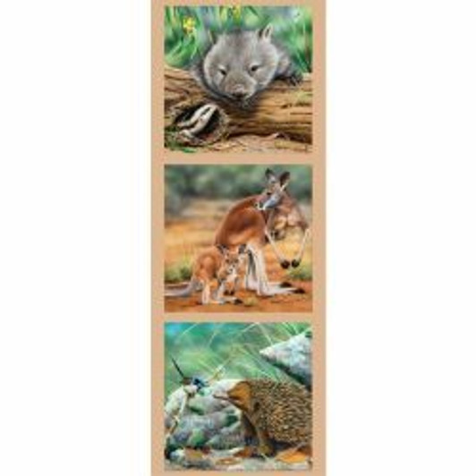 Australian Wildlife Art 2 Wombat Kangaroo Echidna Cotton Quilting Fabric Small Panel Australian Wildlife Art 2 Wombat Kangaroo Echidna Cotton Quilting Fabric Small Panel
