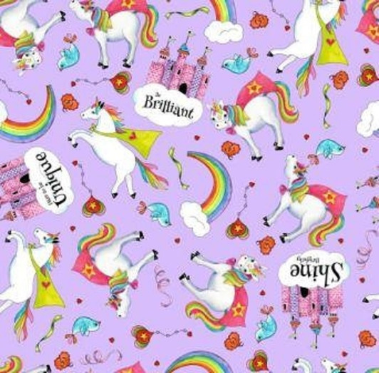 Party Like A Unicorn Lilac Tossed Quilting Treasures Cotton Quilting Fabric 1/2 YARD Party Like A Unicorn Lilac Tossed Quilting Treasures Cotton Quilting Fabric 1/2 YARD