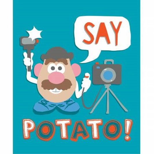 Mr Potato Head Cotton Quilting Fabric Panel