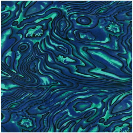 New Zealand Kiwi Pacifica Paua Shells Blue Cotton Quilting Fabric 1/2 YARD New Zealand Kiwi Pacifica Paua Shells Blue Cotton Quilting Fabric 1/2 YARD