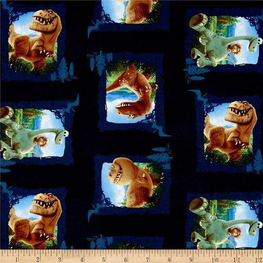 Disney Good Dinosaur Characters Scenic Patches Cotton Quilting Fabric 1/2 YARD Disney Good Dinosaur Characters Scenic Patches Cotton Quilting Fabric 1/2 YARD