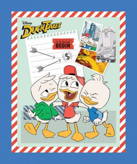 Disney Ducktales Huey Dewey and Louie Cotton Quilting Fabric Panel Disney Ducktales Huey Dewey and Louie Cotton Quilting Fabric Panel
