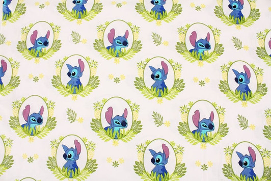 Disney Lilo and Stitch Ohana Cotton Quilting Fabric 1/2 YARD