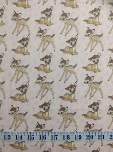 Disney Bambi Baby Toss Cream Cotton Quilting Fabric 1/2 YARD Disney Bambi Baby Toss Cream Cotton Quilting Fabric 1/2 YARD