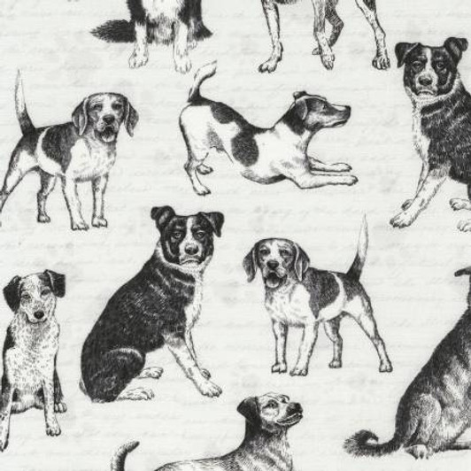 Dogs Grey Allover Pups and Paws Cotton Quilting Fabric 1/2 YARD Dogs Grey Allover Pups and Paws Cotton Quilting Fabric 1/2 YARD