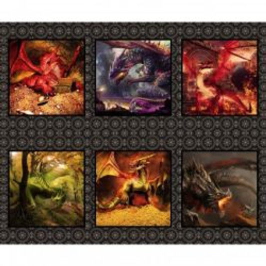 Dragons Red Fury In The Beginnings Blocks Cotton Quilting Fabric Panel Dragons Red Fury In The Beginnings Blocks Cotton Quilting Fabric Panel