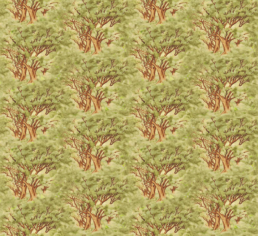 Waltzing Matilda Trees Allover Cotton Quilting Fabric 1/2 YARD Waltzing Matilda Trees Allover Cotton Quilting Fabric 1/2 YARD