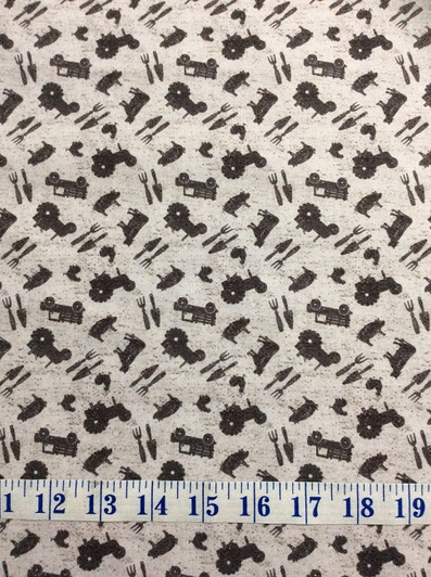 Farmhouse Life Tractors Cows Pigs Chickens Tossed Light Khaki Cotton Quilting Fabric 1/2 YARD Farmhouse Life Tractors Cows Pigs Chickens Tossed Light Khaki Cotton Quilting Fabric 1/2 YARD