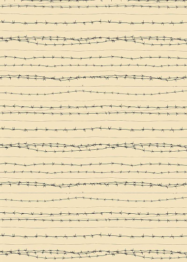 Anzac Day Remembering Day Barb Wire Cotton Quilting Fabric 1/2 YARD Anzac Day Remembering Day Barb Wire Cotton Quilting Fabric 1/2 YARD