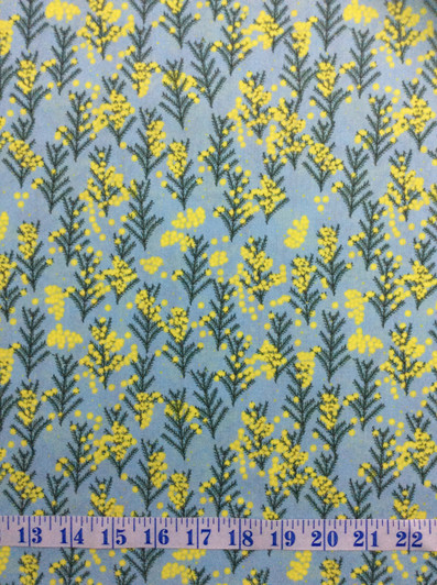 Outback Beauty Wattle Dance Sky Cotton Quilting Fabric 1/2 YARD Outback Beauty Wattle Dance Sky Cotton Quilting Fabric 1/2 YARD