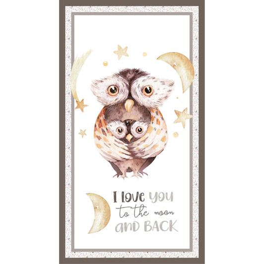 A Mother's Love Owl and Baby DV3457 Cotton Quilting Fabric Panel A Mother's Love Owl and Baby DV3457 Cotton Quilting Fabric Panel