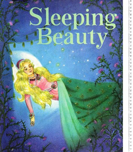 Disney Sleeping Beauty Story Time Vintage Cotton Quilting Fabric Panel Disney Sleeping Beauty Story Time Vintage Cotton Quilting Fabric Panel
