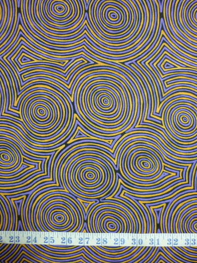 Ngurambang Waterholes Blue DV3621 Cotton Quilting Fabric