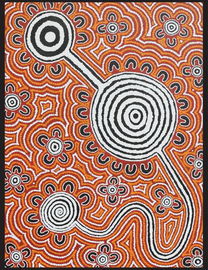 Ngurambang Aboriginal Art Grandmothers Country Cotton Quilting Fabric Large Panel Ngurambang Aboriginal Art Grandmothers Country Cotton Quilting Fabric Large Panel