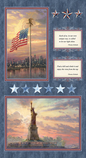 America Patriotic Light Grey Cotton Quilting Fabric Panel America Patriotic Light Grey Cotton Quilting Fabric Panel