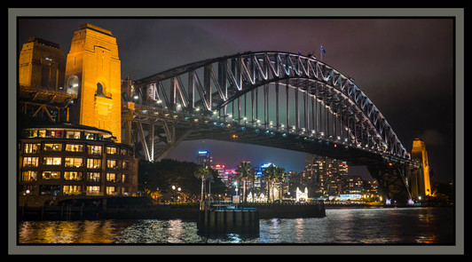 Sydney Harbour Bridge Australia Cotton Quilting Fabric 24" Panel Sydney Harbour Bridge Australia Cotton Quilting Fabric 24" Panel