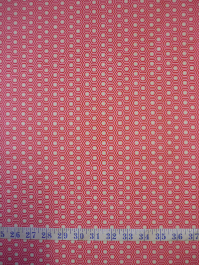 True Colours Hexy Flamingo Tula Pink Cotton Quilting Fabric