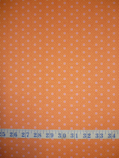 True Colours Hexy Peach Blossom Tula Pink Cotton Quilting Fabric