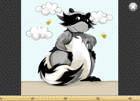 Susybee Woodland Friends Play Mat Cotton Quilting Fabric Panel Susybee Woodland Friends Play Mat Cotton Quilting Fabric Panel