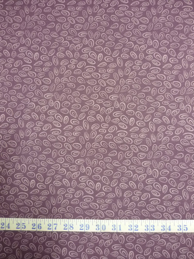 Susybee Barnyard Buddies Spirals Purple Cotton Quilting Fabric