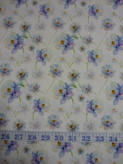 Leah Collection Blooms Floral Cotton Quilting Fabric