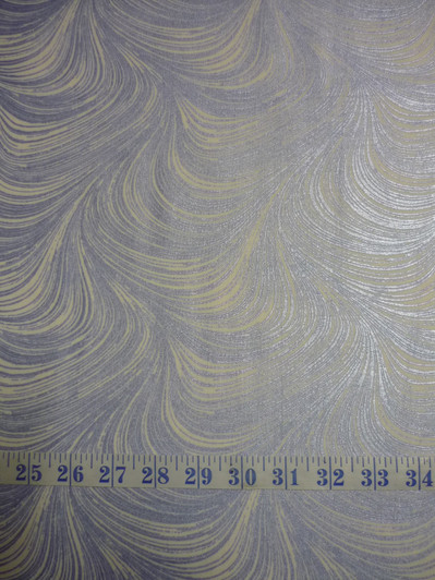 Pearlescent Wave Texture Light Blue Cotton Quilting Fabric