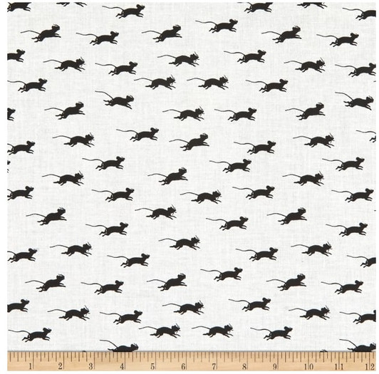 Goosetales Blind Mice Off White Cotton Quilting Fabric Goosetales Blind Mice Off White Cotton Quilting Fabric