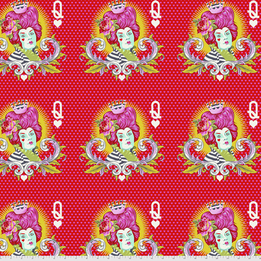 Curiouser and Curiouser The Red Queen Wonder Tula Pink Cotton Quilting Fabric Curiouser and Curiouser The Red Queen Wonder Tula Pink Cotton Quilting Fabric