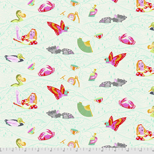 Curiouser and Curiouser Sea of Tears Wonder Tula Pink Cotton Quilting Fabric Curiouser and Curiouser Sea of Tears Wonder Tula Pink Cotton Quilting Fabric