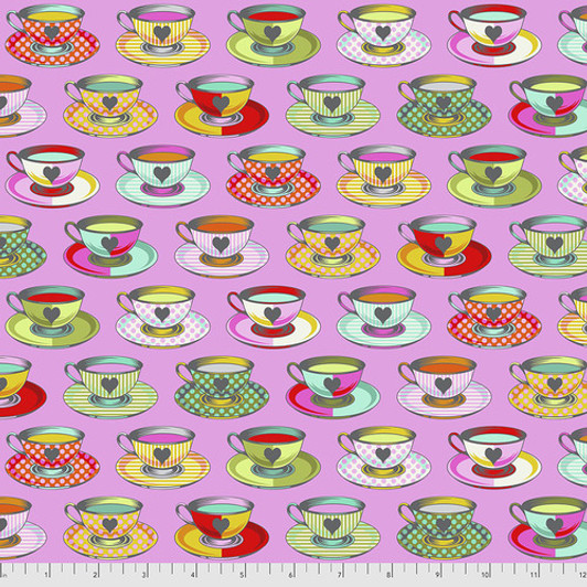 Curiouser and Curiouser Tea Time Wonder Tula Pink Cotton Quilting Fabric Curiouser and Curiouser Tea Time Wonder Tula Pink Cotton Quilting Fabric