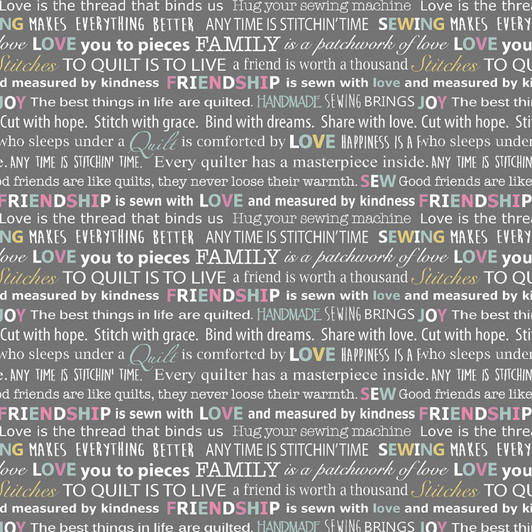 Words To Quilt By Quilter Words Grey Cotton Quilting Fabric Words To Quilt By Quilter Words Grey Cotton Quilting Fabric
